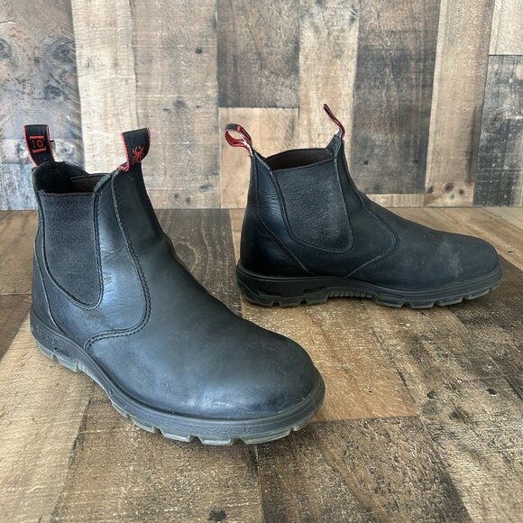 Redback Soft Toe Black Slip On Work Boots Mens US 11 - Picture 2 of 12